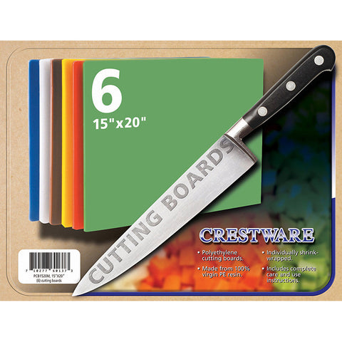 Color Coded Cutting Board - 6 Pack