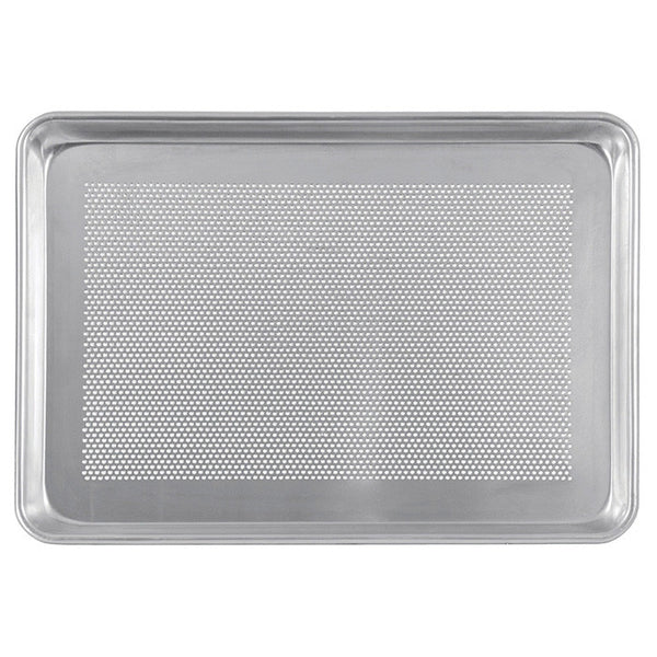 Choice 18 x 13 Aluminum Perforated Bun / Sheet Pan