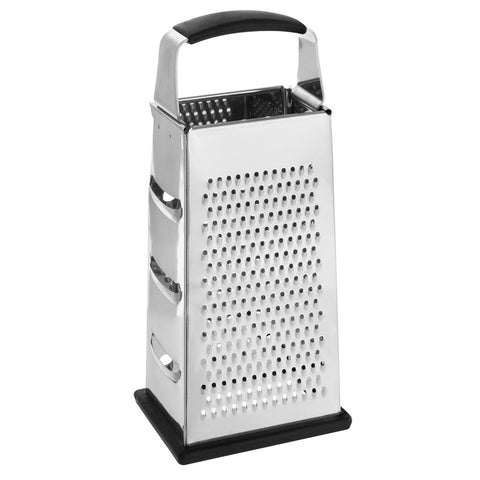 9" 4-Sided Stainless Steel Box Grater with Soft Grip
