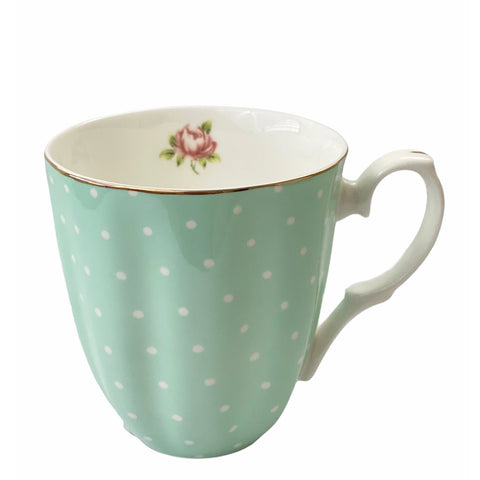Fine bone china tea mug  Green