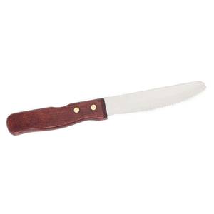 Steak Knife Round Tip Wooden Handle