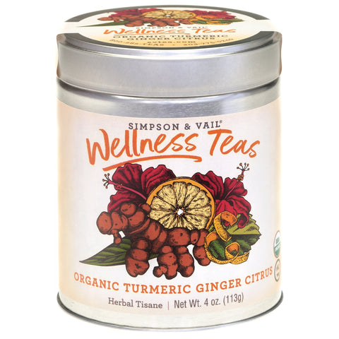 Simpson & Vail Turmeric GInger Citrus Wellness Tea